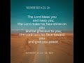 Numbers 6:24-26| The Lord bless you and keep you #bible #scripture