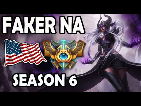 SKT T1 Faker SYNDRA vs VELKOZ Ranked Challenger NA