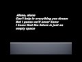 Roman Lob Alone (Lyrics on screen) 