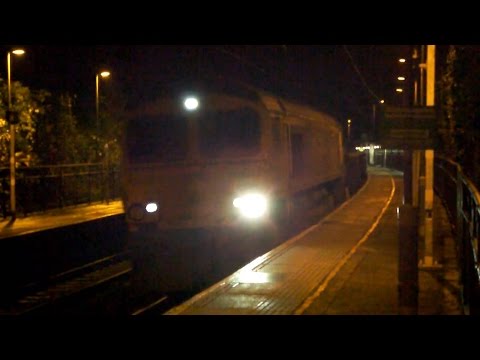 66717 6T6x 19:30 Tottenham Hale to Whitemoor Yard L.D.C Gbrf @ Stansted Mountfitchet 23/11/14