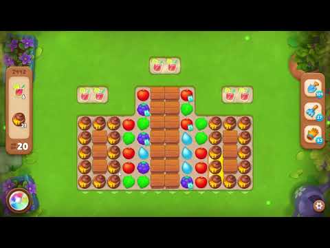 Gardenscapes 2442 Level - 21 moves - NO BooSTERS