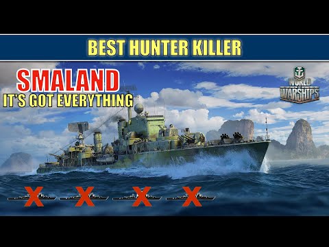Smaland Best Hunter Killer |  Destroyer Tips #worldofwarships