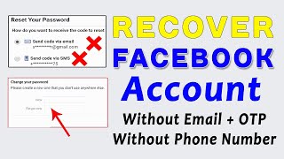 how to recover facebook account without email and password and phone number 2022
