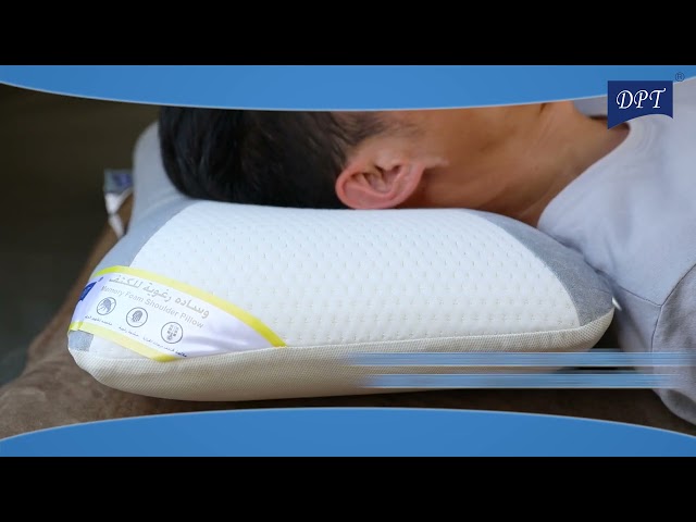 وسادة طبية 40*60 سم - تدعم الرقبة والكتف بشكل مريح، تقلل الألم والتوتر، سهلة التنظيف،ضمان سنتان