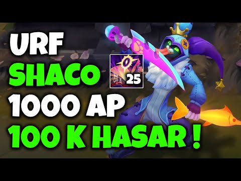 URF 1000 AP SHACO İLE RAKİBİ DELİRTTİK 🤡 (25 MEJAI)