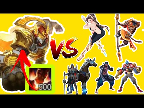 Aldous 500 stacks vs all fighters (part - 1): Mobile legends bang bang