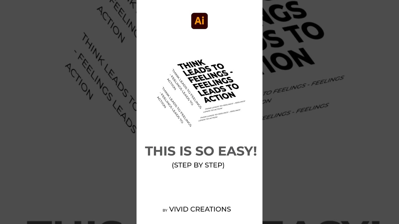 Make 3D Text in Illustrator That Pops! | Super Easy Tutorial (2025)