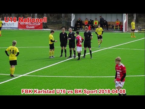 FBK Karlstad U16 vs BK Sport 2018 04 08