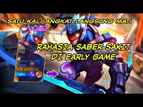 Rahasia saber sakit di early game!! best build op 2022 saber