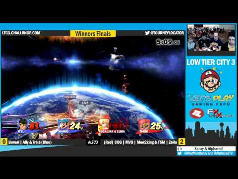 LTC3 Smash4 - Trela & Ally vs Mew2king & ZeRo - Winners Finals