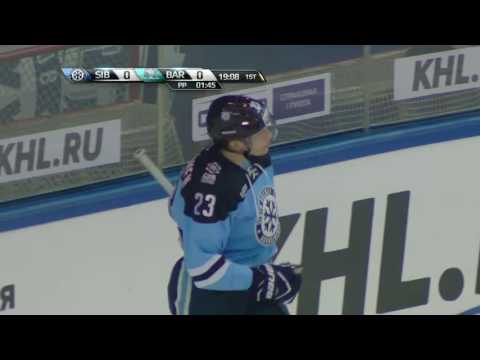 Henrik Karlsson confident pad save on Artyukhin