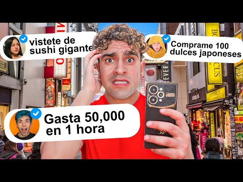 50 Youtubers controlan mi día en JAPÓN 😱