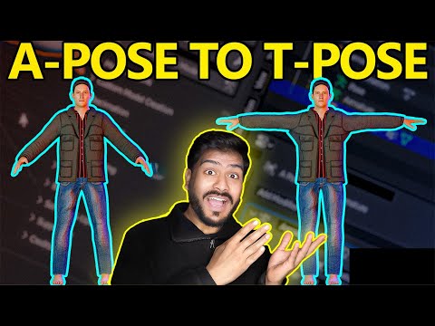 BEST Way To Convert A-Pose To T-Pose Using CATS Addon