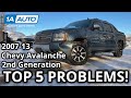 Top 5 Problems Chevy Avalanche Truck 2nd Generation 2007 13