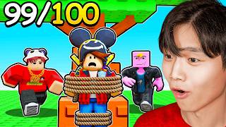 We Raced To Find 100 YOUTUBERS In Roblox