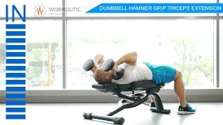 Dumbbell Hammer Grip Triceps Extension exercise video thumbnail