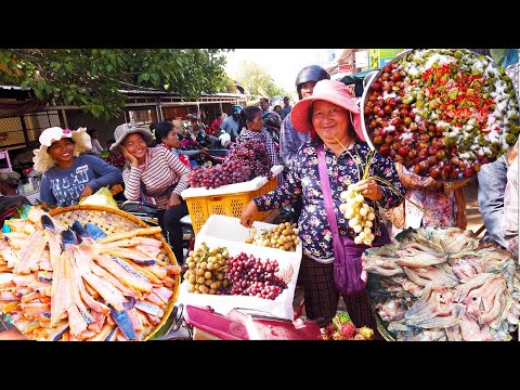 Cambodian Street Food, Morning Walk Tour At Oudong Market