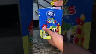 Unboxing permen jelly | 4D gummy blocks | #asmr #asmrfood #shortsvideo