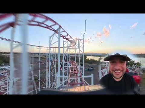 On-ride point of view of Coaster
