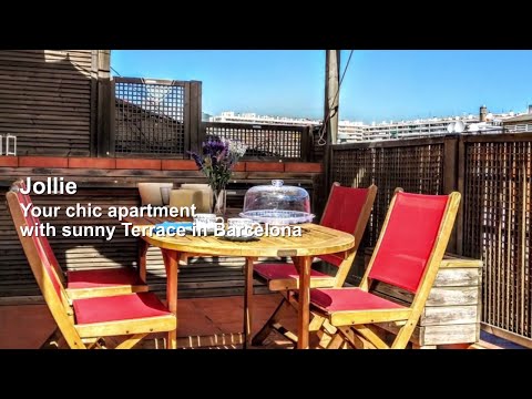 MONTHLY RENTAL APARTMENT IN BARCELONA WITH TARRACE IN LES CORTS  - JOLLIE - PENTHOUSE