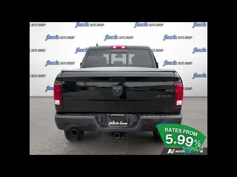 2023 Ram 1500 Classic Warlock 4x4 Crew Cab 5'7" Box in Black for sale at Finch Chrysler Dodge Jeep Ram Ltd in London, ON