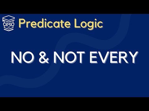Translating NO and NOT ALL into Predicate Logic