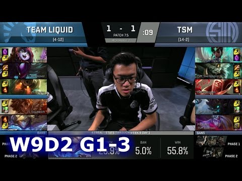 Liquid vs TSM Game 3 | S7 NA LCS Spring 2017 Week 9 Day 2 | TL vs TSM G3 W9D2 1080p