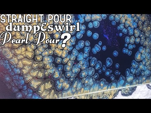 (045Y) Extreme Sheen Pearl Pour, Straight Pour OR Dump&Swirl??? Beautiful Pour with Gold
