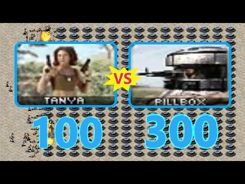 Tanya vs Pillbox - Same Cost - Red Alert 2