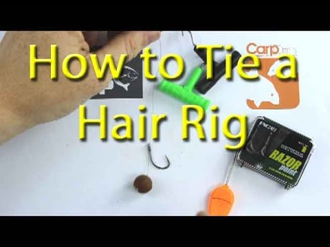 How to tie a basic hair rig for carp fishing