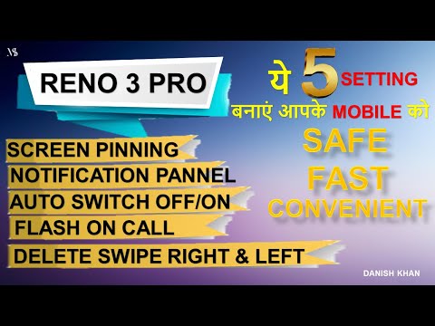 RENO 3 PRO 5 IMPORTANT SETTING