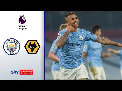 City startet Feuerwerk spät | Manchester City - Wolverhampton Wanderers 4:1 | Highlights - EPL