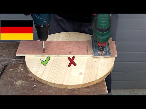 Revolutionärer Trick mit Doppeldrehpunkt: Perfekte Holzkreise mit der Stichsäge schneiden!
