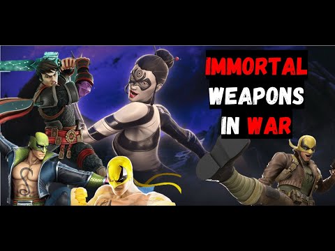 Immortal Weapons VS 13 Teams in War, Team kit  - Marvel Strike Force @if2pgames