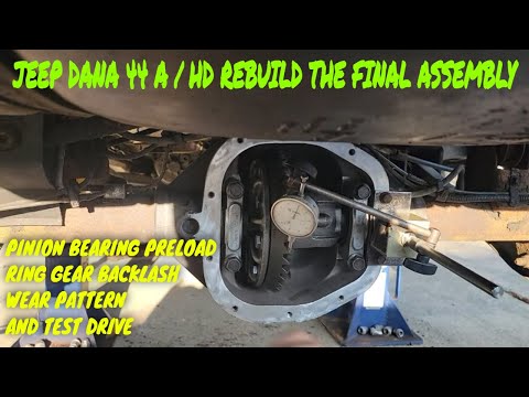 JEEP DANA 44 A / HD REAR END REBUILD PT4 THE ASSEBLY