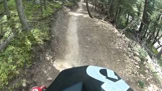 preview picture of video 'Downhill mountain biking Angel Fire Bike Park -- Ziggy'