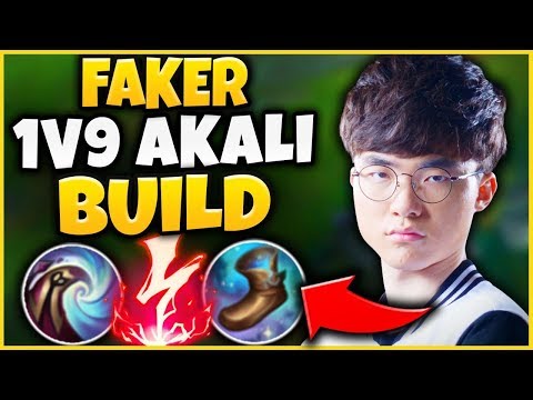 FAKER'S NEW "TRUE DAMAGE AKALI" BUILD IS INCREDIBLE! THIS DAMAGE IS NOT FAIR! - League of Legends