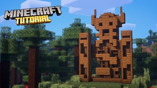 Minecraft | How to build a Viking Statue | Tutorial