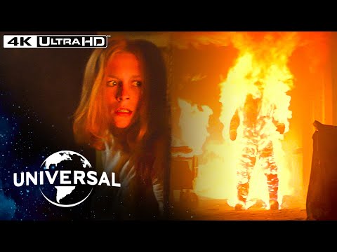 Halloween II (1981) | The Fiery 'Death' of Michael Myers in 4K HDR