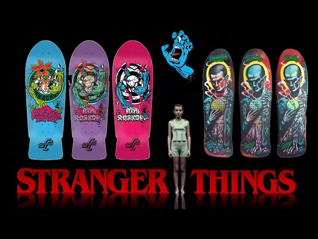 Vídeo relacionado con Santa Cruz Stranger Things Vecna Tablas de Skate de 21.6 cm x 81.8 cm de Arce con Gráficos Que Brillan en la Oscuridad