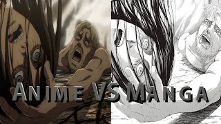 Anime VS Manga Gabi Shoots Eren | Attack on Titan Season 4