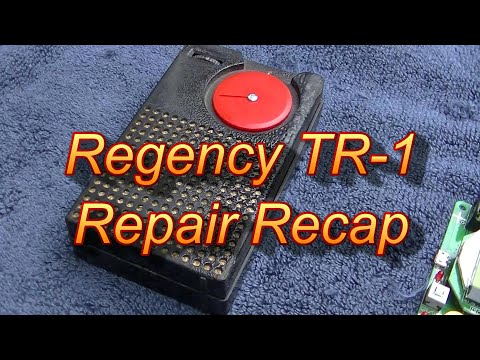 Regency TR1 AM Transistor Repair Recap Resurrection First Transistor Radio