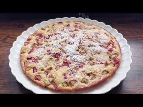 Snabbkaka med rabarber - www.madameedith.se