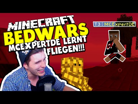 MCEXPERTDE LERNT FLIEGEN! - XL FOLGE! ✪ Minecraft Bedwars Woche Tag 75 mit Sturmwaffel