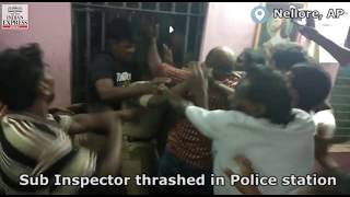 Sub Inspector thrashed in Police Station for ‘ha