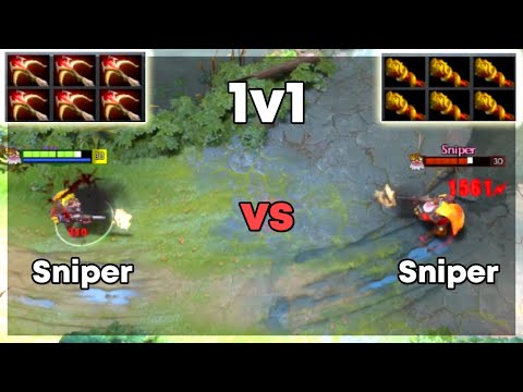 6x Daedalus Sniper vs 6x MKB Sniper | Level 30 Dota 2 1v1 | Who Will Win?