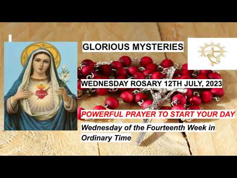 🔴 Rosary Wednesday Glorious  Mysteries of the Rosary July 12, 2023 🌹Praying Daily🙏🏼