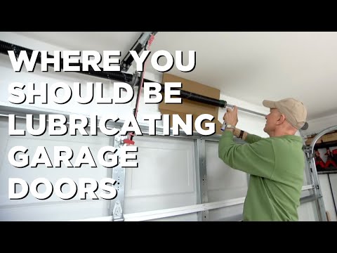 What to Use and Where to Lubricate Garage Doors
