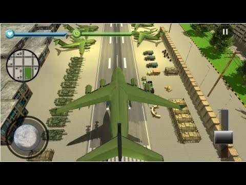 US Army Transport Game Army Cargo Plane Tanks / Drive Army Tank / Android Gameplay Video