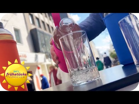 Flavored water, but without sugar? The big taste test | SAT.1 Breakfast Television